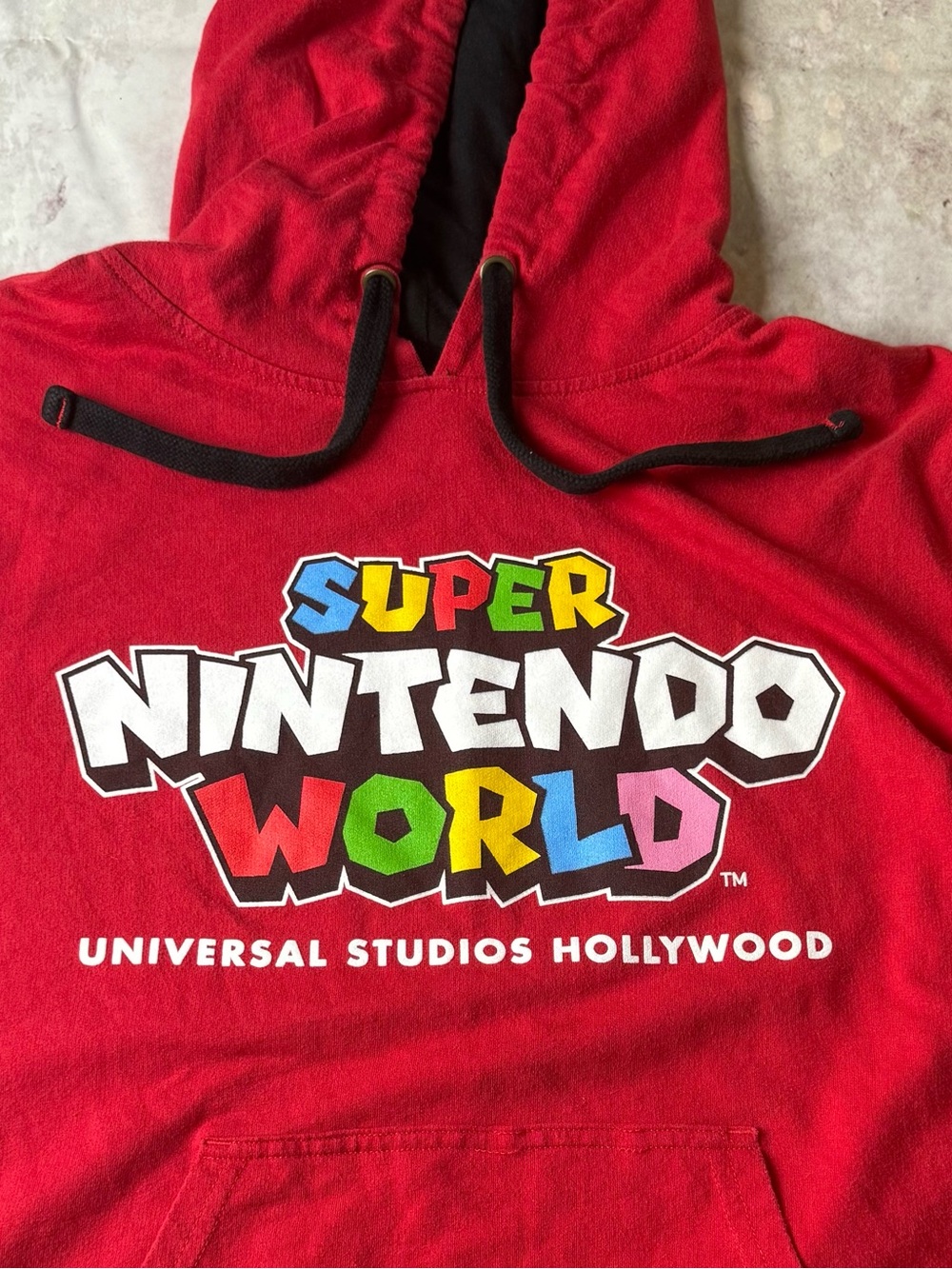 Universal Super Nintendo World Hollywood Pullover Hoodie Size XS Adult Unisex